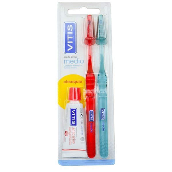 Vitis Cepillo Dental medio Duplo