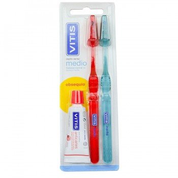 Vitis Cepillo Dental medio Duplo