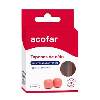 Acofar Tapones Cera 6 uds