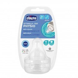 Chicco Tetina Silicona Physio 2m+ 2 Uds