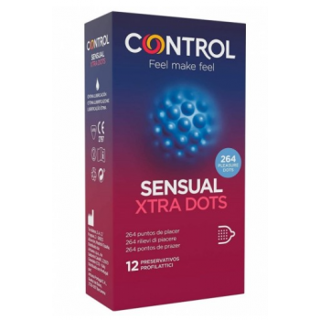 Control Sensual Xtra Dots Preservativos 12 uds