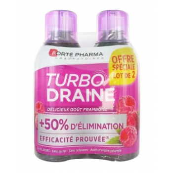 Forte Pharma Turboslim Drenante Sabor Frambuesa 2x500ml
