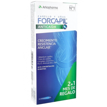 Forcapil Anticaída 2 meses + 1 mes de regalo 90 comprimidos