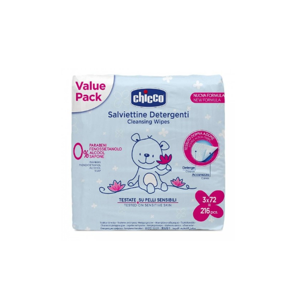Toallitas Chicco Tripack 3 x 72 uds