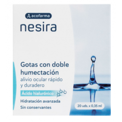 Gotas Doble Humectación Nesira Acofarma 20 uds 0,35 ml