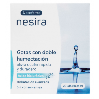 Gotas Doble Humectación Nesira Acofarma 20 uds 0,35 ml