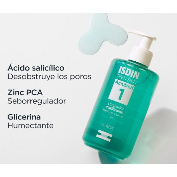 ISDIN Acniben 1 Limpiador Matificante Gel 400ml