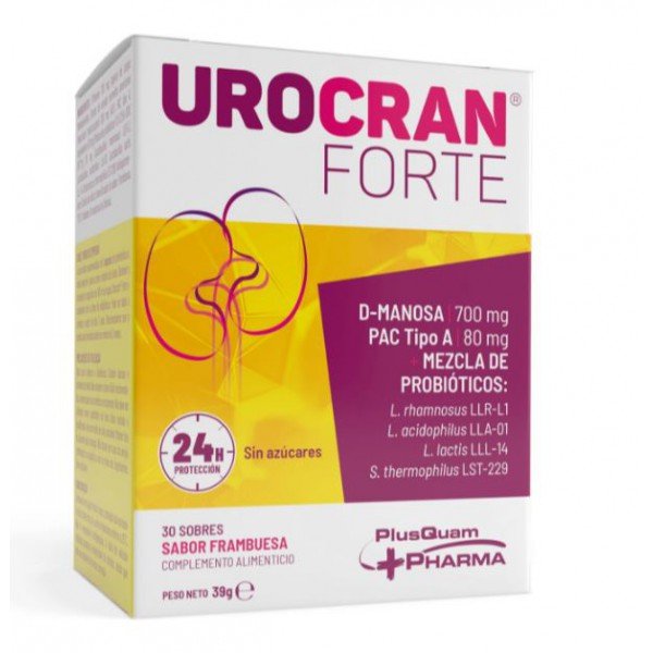 Urocran Forte 30 sobres sabor frambuesa