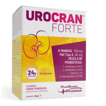 Urocran Forte 30 sobres sabor frambuesa