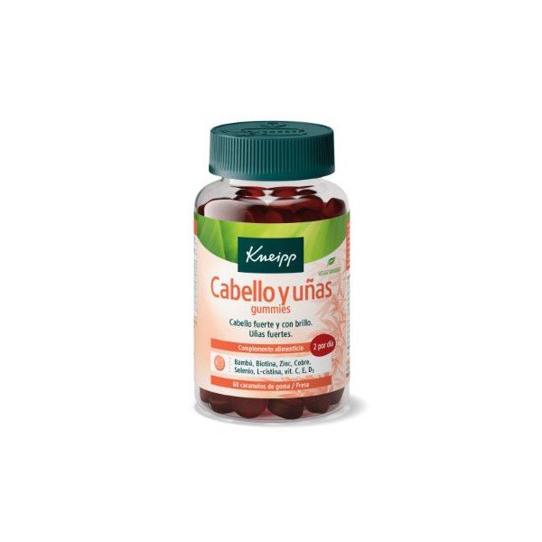 Kneipp Cabello y Uñas 60 gummies sabor fresa