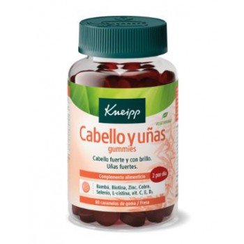 Kneipp Cabello y Uñas 60 gummies sabor fresa