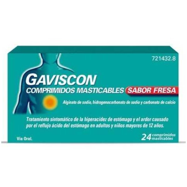 GAVISCON 24 COMPRIMIDOS MASTICABLES SABOR FRESA