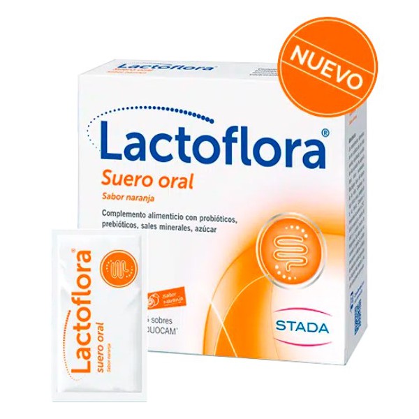 lactoflora suero oral sabor naranja