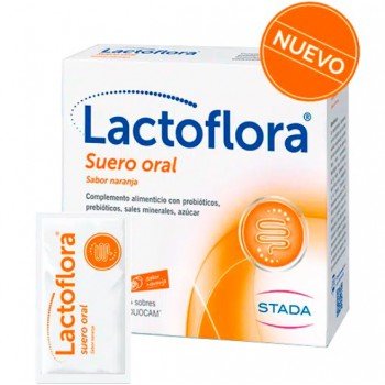 lactoflora suero oral sabor naranja