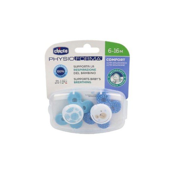 Chicco Chupete Physio Comfort Silicona 6-16m 2 uds