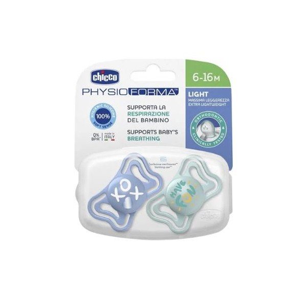 Chicco Chupete Physio Light Silicona 6-16m 2 uds