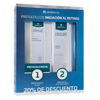 PACK ENDOCARE Renewal Retinol Serum 0,2% Puro 30ML + Renewal Contorno de Ojos 15ML