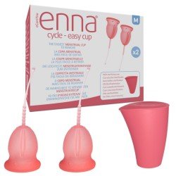 COPA MENSTRUAL ENNA CYCLE EASY CUP 2 UNIDADES TALLA M +...