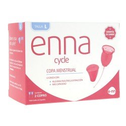 COPA MENSTRUAL ENNA CYCLE ORIGINAL 2 UNIDADES TALLA L +...