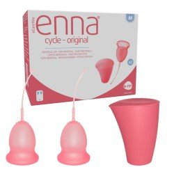 COPA MENSTRUAL ENNA CYCLE ORIGINAL 2 UNIDADES TALLA M +...