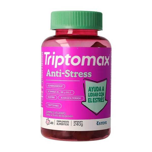 TRIPTOMAX ANTI-STRESS 60 GUMMIES SABOR FRUTA DE...